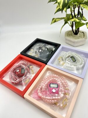 img_7038 طقم مسبحة إلكترونية ومسبحة عادي زهري