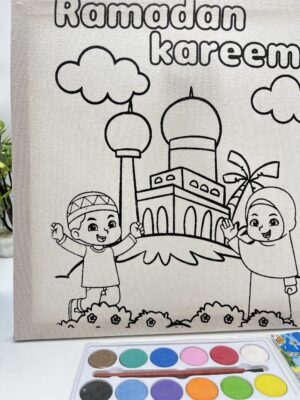 لوحة للتلوين لشهر رمضان رسومات مختلفة