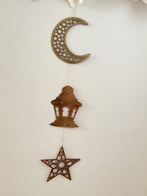 img_7067 تعليقة خشب هلال فانوس نجمة